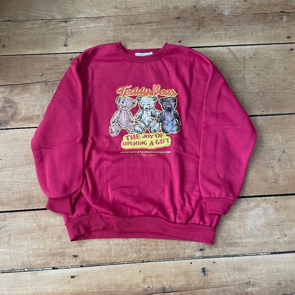 teddy bear sweatshirt